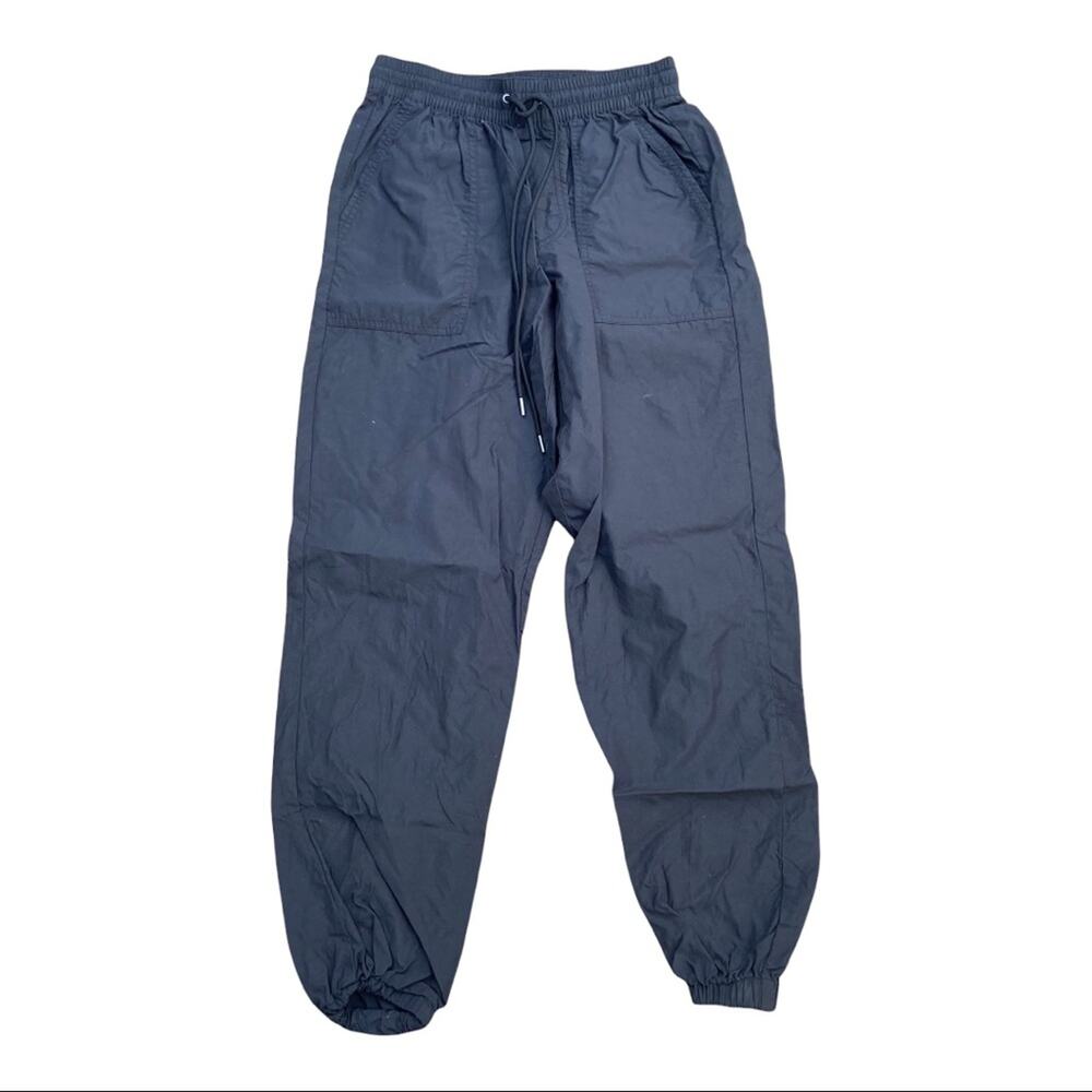 American Eagle Windbreaker Jogger Pants In Black Pull-On Style Size XS